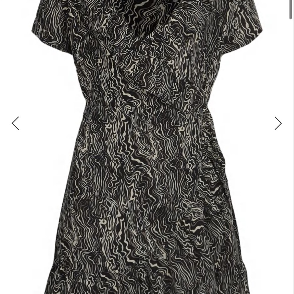 Brave soul London marble print frill dress new with tags